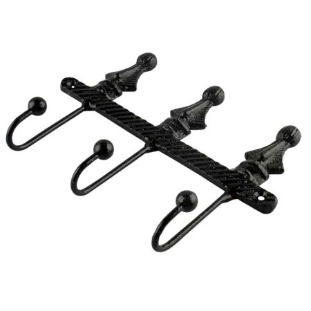 Decorative Black Iron Wall Hooks